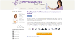 Desktop Screenshot of dampfbuegelstation-test.com