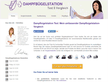 Tablet Screenshot of dampfbuegelstation-test.com